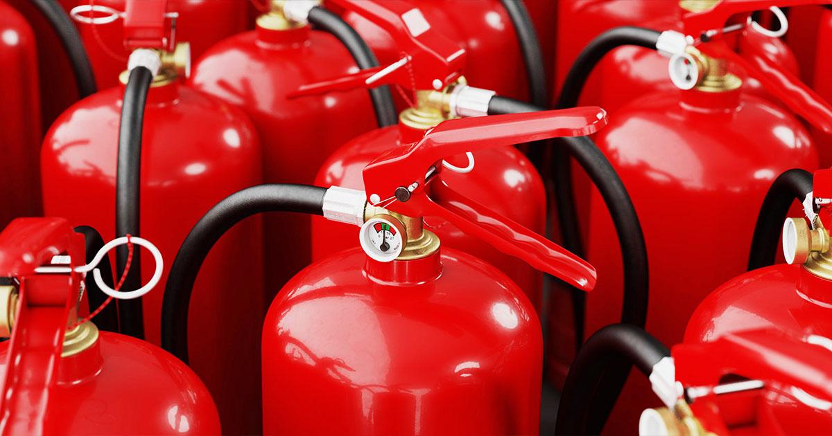 Fire services: Fire extinguishers